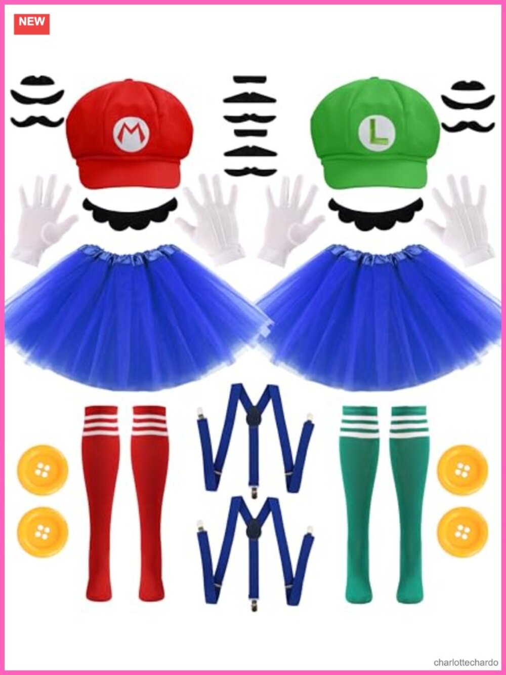 Adult Duo Halloween Costume Set Accessory Cosplay Party
